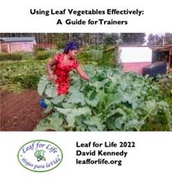 Using Leaf Vegetables Effectively a Guide for Trainers